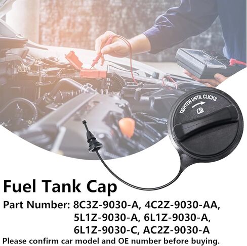 8C3Z-9030-A غطاء الوقود غطاء الحشو غطاء خزان الوقود لفورد E150 E250 E350 E450 F250 F350 F450 F550 Edge Expedition for Lincoln Navigator MKX استبدال 4C2Z9030AA 5L1Z9030A 6L1Z9030A 6L1Z9030C AC2Z9030A in Saudi Arabia