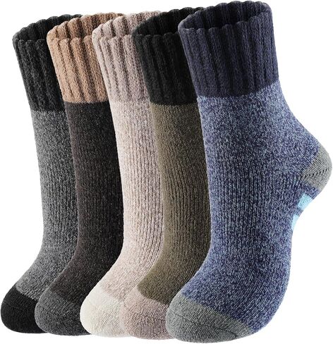 Wool Socks for Women - Womens Winter Warm Wool Sock Men Cozy Knit Boots Socks for Women in Saudi Arabia