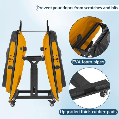 Hooke Road for Jeep Bronco 2 Doors Hanger Holder Storage Cart Sliding Movable Stand Bracket for 1981-2026 Jeep CJ-8 Wrangler YJ TJ JK JL Gladiator JT & 2021-2026 Ford Bronco 2/4 Door in Saudi Arabia