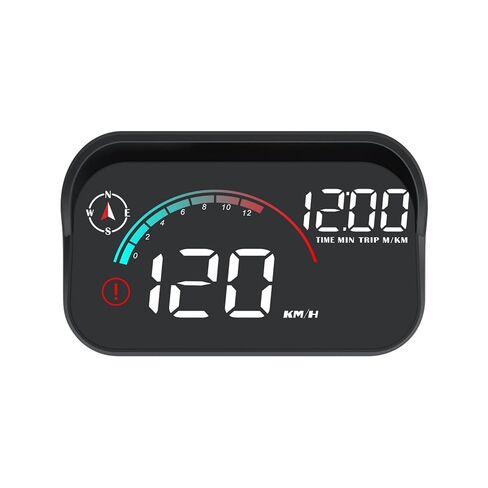 Dyno Racing New GPS Hud Digital Display Gauge Windshield Speedometer Projector Speed,Mileage,Compass,Speed Progress bar, Overspeed Alarm Heads Up Display USB Power in Saudi Arabia