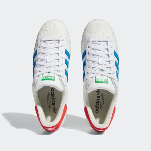 adidas SUPERSTAR SHOES Men ID7964 (Footwear White/Blu), Size 12 in Kuwait
