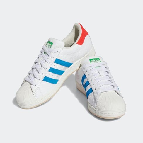 adidas SUPERSTAR SHOES Men ID7964 (Footwear White/Blu), Size 12 in Kuwait