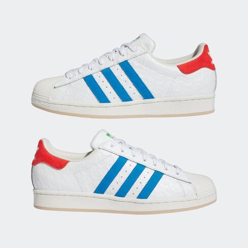 adidas SUPERSTAR SHOES Men ID7964 (Footwear White/Blu), Size 12 in Kuwait