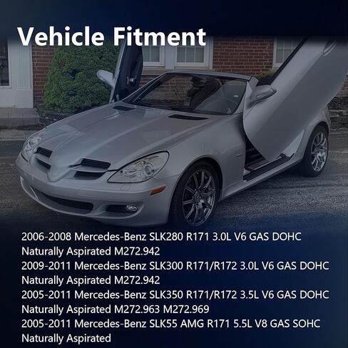 AUCERAMIC 2720941882 2720941982 أنبوب خرطوم آخذ للهواء الأيسر والأيمن مناسب لمرسيدس بنز SLK280 SLK300 SLK350 SLK55 AMG 2005-2011 R171 R172 3.0L 3.5L 5.5L V6 V8 2720940411 2720940511 in Saudi Arabia