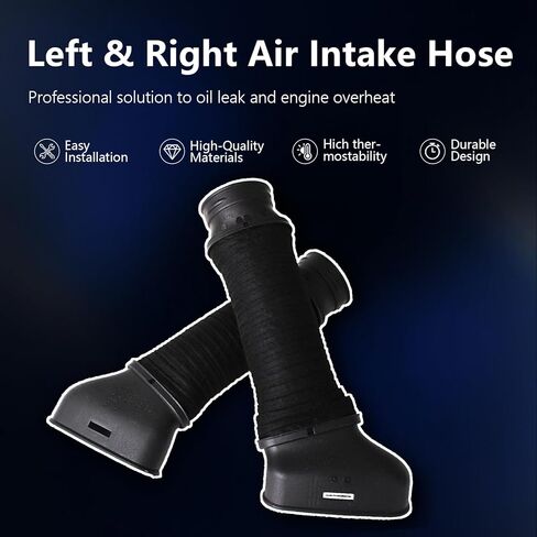 AUCERAMIC 2720941882 2720941982 أنبوب خرطوم آخذ للهواء الأيسر والأيمن مناسب لمرسيدس بنز SLK280 SLK300 SLK350 SLK55 AMG 2005-2011 R171 R172 3.0L 3.5L 5.5L V6 V8 2720940411 2720940511 in Saudi Arabia
