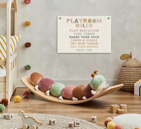 kdhty ديكور جدار غرفة اللعب، قواعد غرفة اللعب قماش الجدار شنقا راية العلم، غرفة اللعب جدار الفن، ديكور غرفة اللعب لغرفة الأطفال الحضانة المنزل المدرسة، ديكور غرفة اللعب للأطفال، أساسيات غرفة اللعب، 30 × 20 بوصة in Kuwait