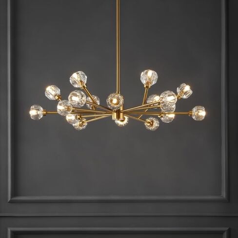 Safavieh Couture Collection Breyer Sputnik Nickle Crystal Adjustable Chandelier in Kuwait