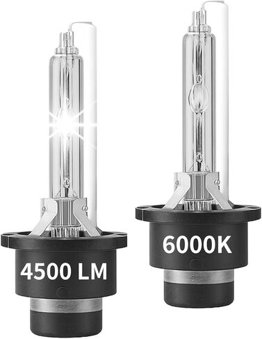 2 Pcs 6000K White D4R HID Headlight Bulbs Replacement for Toyota Prius Avalon 2006 2007 2008 2009 Xenon Headlight Kit Bulbs High Low Beam Up to 350% Brightness Hid Bulbs 12V 35W Plug and Play in Kuwait