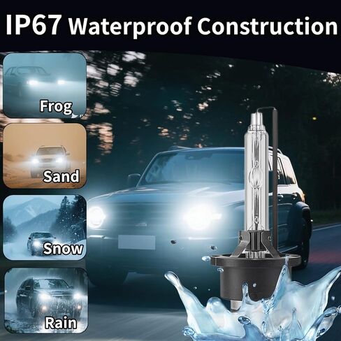 2 Pcs 6000K White D4R HID Headlight Bulbs Replacement for Toyota Prius Avalon 2006 2007 2008 2009 Xenon Headlight Kit Bulbs High Low Beam Up to 350% Brightness Hid Bulbs 12V 35W Plug and Play in Kuwait