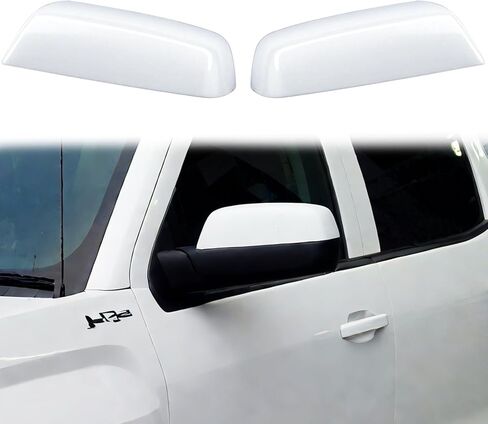 YIXIN 2PCS Chrome Direct Replacement Side Mirror Covers Caps for 2014-2018 Chevy Silverado GMC Sierra 1500 and 2500 HD 3500 HD 2015-2018 Accessories (Chrome) in Saudi Arabia