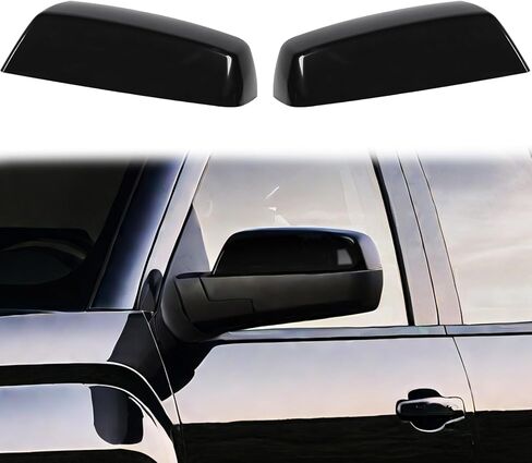 YIXIN 2PCS Chrome Direct Replacement Side Mirror Covers Caps for 2014-2018 Chevy Silverado GMC Sierra 1500 and 2500 HD 3500 HD 2015-2018 Accessories (Chrome) in Saudi Arabia