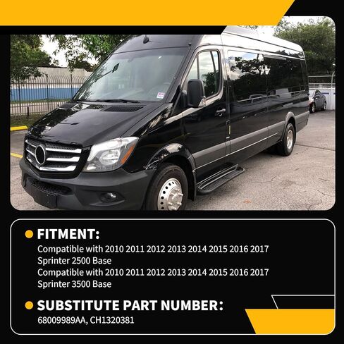 مجموعة مرآة الجانب الأيسر متوافقة مع 2006-2017 Sprinter 2500 3500 مرآة باب جانبية للسائق مع زجاج النقطة العمياء وضوء إشارة الانعطاف والطي اليدوي CH1320381 (6 دبابيس) in Kuwait