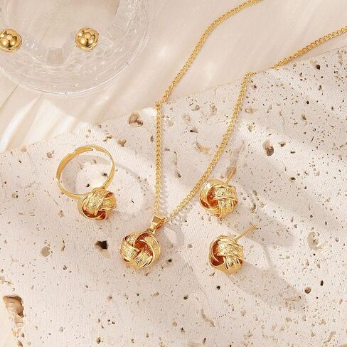 Jewelry Sets for Women Bridal Bridesmaid Accessories Necklace Earrings set for Wedding Prom Anniversary Birthday Gifts in Saudi Arabia