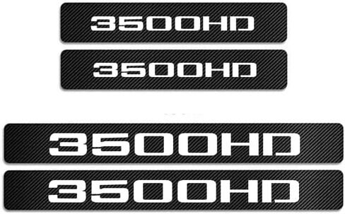 4 قطع ملصقات لحماية عتبة باب السيارة متوافقة مع سييرا 2500HD (أحمر) in Saudi Arabia