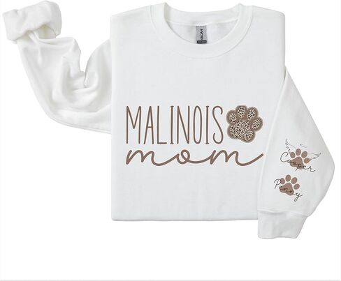 Malinois Mom Sweatshirt, Personalized Belgian Malinois Shirt, Belgian Malinois Mom Gift, Custom Malinois Sweatshirt in Saudi Arabia