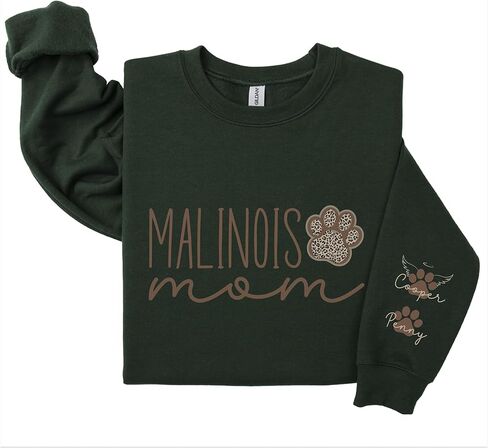 Malinois Mom Sweatshirt, Personalized Belgian Malinois Shirt, Belgian Malinois Mom Gift, Custom Malinois Sweatshirt in Saudi Arabia