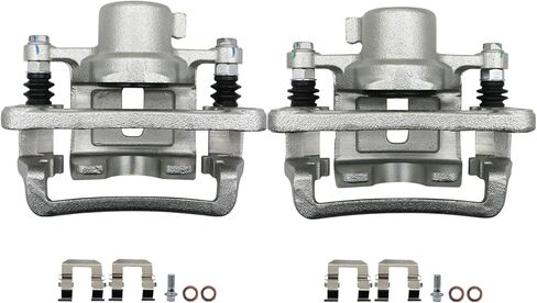 Chefull Rear Disc Brake Caliper with Bracket fit for Chevy Captiva Sport 08-15/Equinox 07-17, GMC Terrain 10-17,Pontiac Torrent 07-09,Saturn Vue 08-10,Rear Driver and Passenger, 18-B5040 18-B5041 in Saudi Arabia