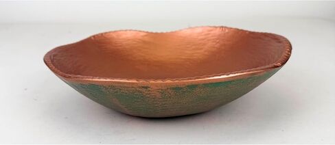 ANDALUCA Decorative Cast Metal Round Bowl 10 inch (Gold) in Saudi Arabia