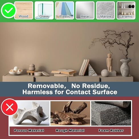 جل شفاف للمتحف، 7.05 أونصة، شمع معجون قابل للإزالة لتأمين الزجاج والكريستال والمزهريات والتماثيل والمقتنيات وديكور المنزل من السقوط بسبب الزلزال والقطط، لسطح أفقي مسطح in Kuwait