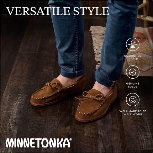 Minnetonka Men's Everyday Moc Suede Moccasin Loafers in Saudi Arabia