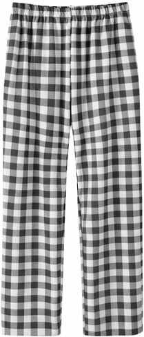 Mens/womens Pajama Pants 100% Cotton Plaid Sleep & Lounge Pants, PJ Bottoms with Pockets Unisex in Saudi Arabia