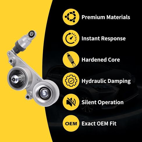 Drive Belt Tensioner 39092 Fit for Honda Accord 2008-2010, Odyssey 2005-2010, Pilot 2006-2011 V6 3.5L Tensioner Pulley Tensioners 49439, 31170R70A01, 31170RKB005 in Saudi Arabia