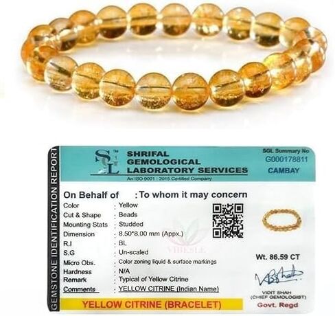 Citrine Bracelet, 1PC Natural Stretch Gemstone Bracelet 8mm (0.31 Inch) Beads 7-8.5 Inch Healing Crystal Energy Quartz Chakra Jewelry for Women Men Girls Gift birthday for unisex in Saudi Arabia