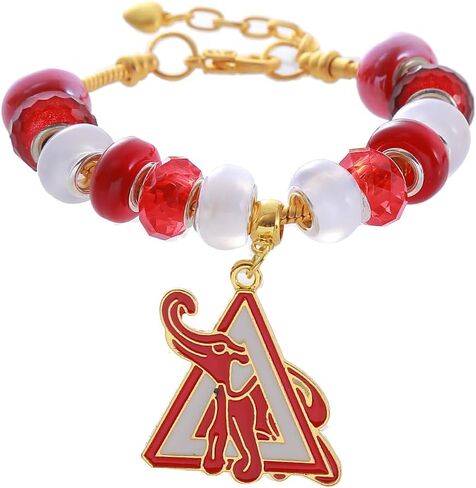 Sorority Triangle Dear Delta Elephant Pendant Bracelets Greek SOROR Letter DST Women Red White Community Gifts Jewelry in Saudi Arabia