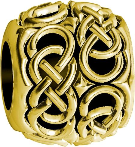 تكرار سوار سحر رمز اللانهاية المزدوج من الذهب الأصفر عيار 14 قيراط in Kuwait