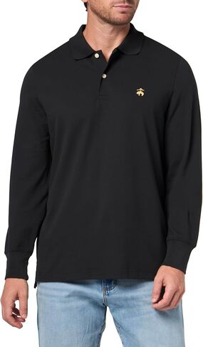 Brooks Brothers Men's Long Sleeve Supima Cotton Pique Stretch Logo Polo Shirt in Saudi Arabia