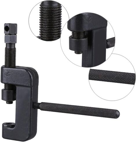Dioche 13-Piece Motorcycle Chain Tool Set, Professional Chain Breaker Rivet Tool with Pin Guides for 420 520 530 630 Drive Chains, Motorcycle Chain Cutter Splitter Kit for Repair & Maintenance in Saudi Arabia