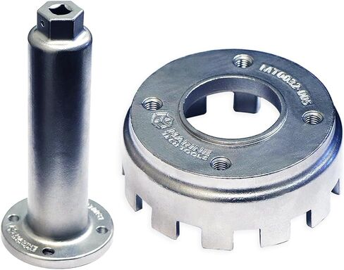 أدوات Marine Tech Tools مفتاح تثبيت محمل Yamaha + مقبض، يستبدل Yamaha YB-06823، ويزيل حلقات الاحتفاظ وحاملات المحمل، أداة إزالة حامل محمل Yamaha in Kuwait