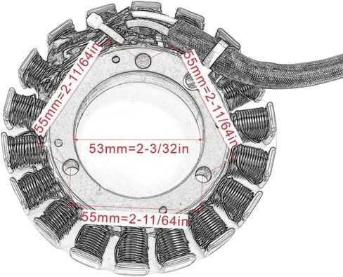 دراجة نارية الجزء الثابت لفائف 32101-09F40 32101-09F30 متوافق مع LTA500 4WD 2002-2007 مولد مغناطيسي in Saudi Arabia