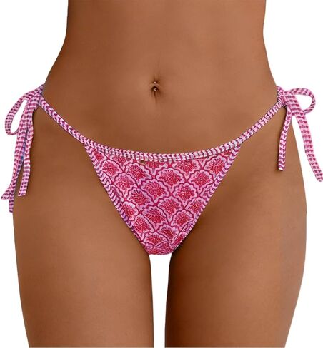 Tainehs Women's Side Tie String Bikini Bottom Sexy Cheeky Brazilian Swim Bottom Bathing Suit Bottom Only in Saudi Arabia