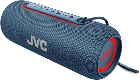مكبر صوت لاسلكي محمول مضيء من JVC مع مخرجات 20 وات كحد أقصى، صوت ديناميكي، بلوتوث 5.0، قدرة TWS، USB-C، IPX5، مدخل AUX، عمر بطارية يصل إلى 5 ساعات - SPPA5BTB (أسود) in Saudi Arabia