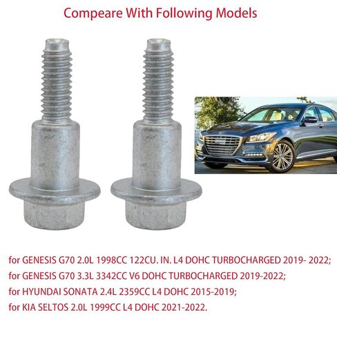 2PCS Engine Valve Cover Mounting Bolt, Valve Cover Screws for Hyundai for Kia 2.0 2.4 22451-2G600 224512G600 in Kuwait