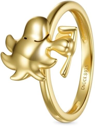 GNOCE Peanuts Woodstock Ring for Women, 18k Gold Plated Ring for Her Wife, Valentine‘s Day, Mother’s Day Jewelry in Saudi Arabia