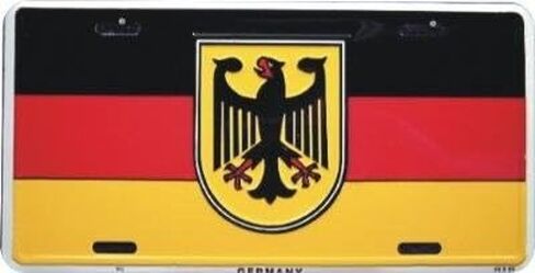 Germany Flag Bundesadler Federal Eagle Front Novelty License Plate 6x12 in Saudi Arabia