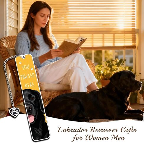 Black Lab Gifts for Women Men, Labrador Retriever Gifts Bookmark, Dog Mom Gift for Women, Gift for Labrador Dog Lovers Owners, Easter Basket Stuffers for Kids Adults,Reading Accessories for Book Lover in Saudi Arabia