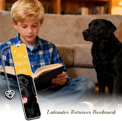 Black Lab Gifts for Women Men, Labrador Retriever Gifts Bookmark, Dog Mom Gift for Women, Gift for Labrador Dog Lovers Owners, Easter Basket Stuffers for Kids Adults,Reading Accessories for Book Lover in Saudi Arabia