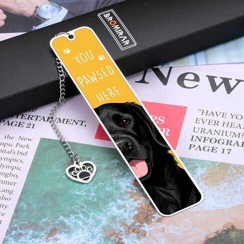 Black Lab Gifts for Women Men, Labrador Retriever Gifts Bookmark, Dog Mom Gift for Women, Gift for Labrador Dog Lovers Owners, Easter Basket Stuffers for Kids Adults,Reading Accessories for Book Lover in Saudi Arabia