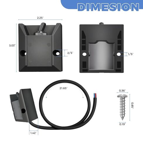 Upgrade Toggle Switch 12v w/2 FT Wired, Heavy Duty Waterproof on Off Switch SPST 2 Pin Latching Rocker Switch 30A Fit for Marine, RV, Automotive, Boat Electrical Systems in Kuwait