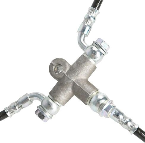 Front Hydraulic Twin Brake Caliper Kit - Foot Brake Master Cylinder and Dual Calipers for 110cc 125cc 150cc 200cc 250cc ATV, Quad, Go Kart in Kuwait