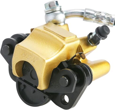 Front Hydraulic Twin Brake Caliper Kit - Foot Brake Master Cylinder and Dual Calipers for 110cc 125cc 150cc 200cc 250cc ATV, Quad, Go Kart in Kuwait