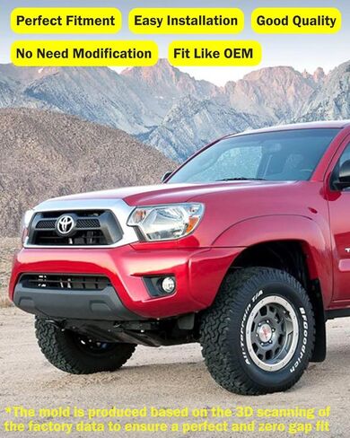 Front Bumper End Caps for Toyota Tacoma 2012 2013 2014 2015, With Wheel Opening Flares, Set of Pair Driver & Passenger Side, Replace# 5211304050 5211204050 TO1004177 TO1005177 in Saudi Arabia