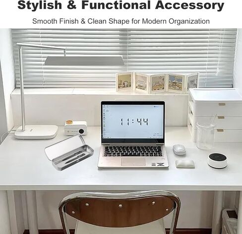 علبة أقلام رصاص معدنية من القصدير، علب صغيرة مع غطاء، صناديق مستطيلة فارغة لتخزين أقلام الرصاص والفرش وأقلام التلوين وحافظة معدنية متينة بمفصلات للوازم الفنية المكتبية in Kuwait