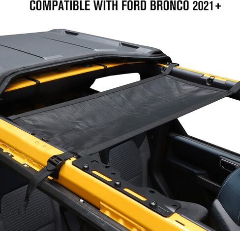 Jimen Roof Top Cargo Net Compatible with Ford Bronco 2 Door 4 Door 2021-2023 in Saudi Arabia