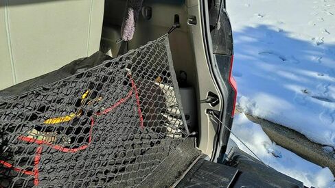 Rear Trunk Organizer Cargo Net for Honda Element 2003-2011– Envelope Style Cargo Net for SUV - Premium Mesh Car Trunk Organizer Vehicle Carrier Storage – Compatible with Element in Saudi Arabia