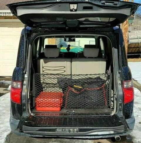 Rear Trunk Organizer Cargo Net for Honda Element 2003-2011– Envelope Style Cargo Net for SUV - Premium Mesh Car Trunk Organizer Vehicle Carrier Storage – Compatible with Element in Saudi Arabia
