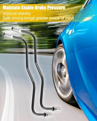1 Pair Front Brake Line Hose Compatible with 4Runner SR5B 1996-2002, Brake Tube Caliper Replace 47314-35330 47316-35250 in Kuwait